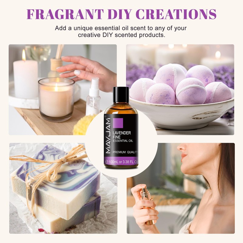MAYJAM Genuine Lavender Oil Aroma Oil Lavender Essential Oil Natural