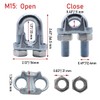 5/8 Inches Wire Rope Clamp,Heavy Duty Wire Rope Cable Clip