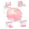 WOONEKY Chinchilla Sand Bath House for Pets Plastic Hamster Bathtub