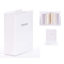 6'' x 4'' Slipin Photo Album Holds 120 Photos Photography Storage (White)