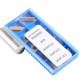 Accusize Industrial Tools 2 Pc of Each Kind of Carbide Inserts for 2387-2006, CVD Coated and Tin Coated, Total 10 Pieces, 2387-2006inserts