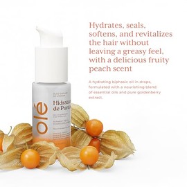 OLÉ Tratamiento capilar con aceite de fruta de Uchuva | Aceite de Fruta Bifásico de Uchuva | Suero hidratante profundo para cabello seco, dañado y ásp