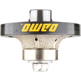 DAMO 9/16 inch Demi Bullnose Half Bullnose Roundover Diamond Hand Profiler Router Bit Profile Wheel with 5/8-11 Thread for Granite Concrete Marble Countertop Edge