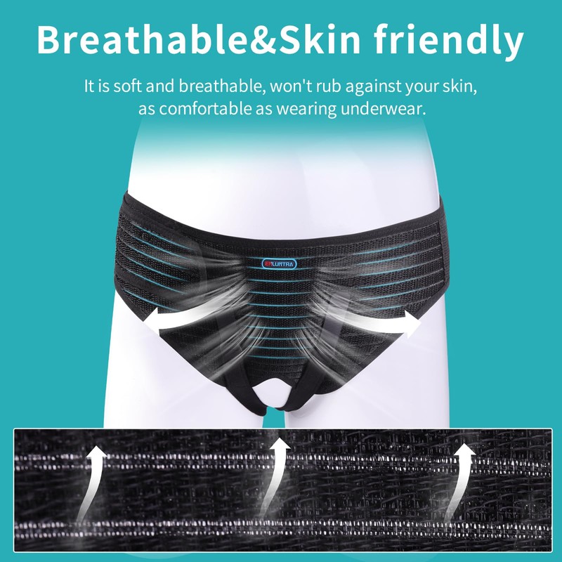 ENLUNTRA Hernia Belts for Men， Adjustable Inguinal Hernia Support Belt