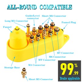 yuentoen Bicycle Brake Bleeding Kit, Hydraulic Disc Brake Mineral Oil Bleeding Kit, Brake Bleeding Kit, Bicycle Mineral Oil Repair Tool for Shimano, Magura, Tektro, Sram Series