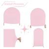 bricia Wedding Arch Backdrop Stand Cover, 6.6FT Double Sided Stretchy