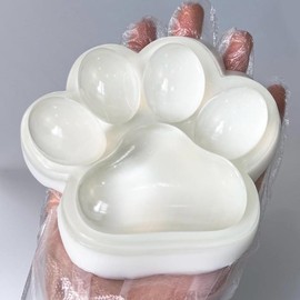 【2025 New】Big Cat Paw Squishy Toy, Clear Cat Paw Squeeze Toys, 5.5in Squishy Stress Relief Toy,Pinching Squishy, Executive Desk Toys Squishy,Soft High Resilience Squishy Toys.:_Clear