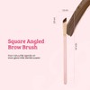 Boozyshop Soft Pink & Gold Square Angled Brow Brush
