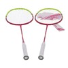 2 Player Badminton Racquets Adults Lightweight Carbon Fiber Rackets with