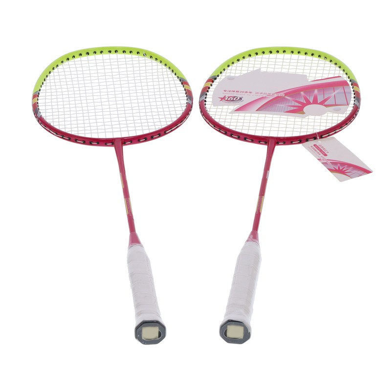 2 Player Badminton Racquets Adults Lightweight Carbon Fiber Rackets with