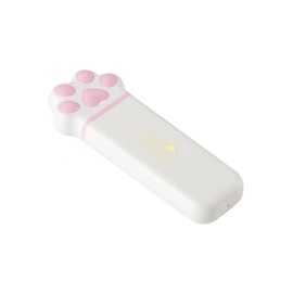 Daily Pill Organiser Box, Cute Cat Paw, 3 Compartments Pill Holder Container, Small Portable Pill Case for Travel Pocket Purse, Kawaii Gift (Pink)