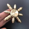 Unbranded Boys Heavy Fidget Spinner Removable 8 Arms Bullets Gold