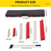 Drywall Skimming Blade Set,Stainless Steel 12",22",32" Skimming Blades with 35"-80"