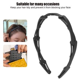 Foldable Headband, Adjustable Headband, Travel Headband, Black Hairband, Headband, Hair Accessories Headband(black)