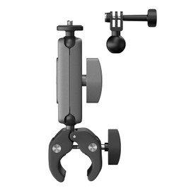 SIOTI Jaw Clamp Mount with 1/4 Inch Mount and Action Camera Mount, Compatiable for Mobile Phone & Action Camera Go Pro Hero 12/11/10/9, DJl Osmo Action/Pocket, Insta360 X/Ace/Ace Pro