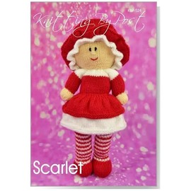 Knitting Pattern Leaflet for Scarlet The Dolly from Knitting by Post Doll Soft Toy A5 Leaflet