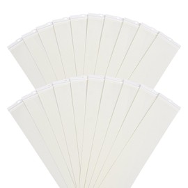 LazBlinds Vertical Blinds Replacement Slats - Light Filtering Fabric Slats for Sliding Doors & Windows, Easy-Cut Polyester, White Texture (82.5" x 3.5", 20 Pcs)