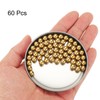 sourcing map 60 Pcs Precision Solid Brass Bearing Balls 17/64"
