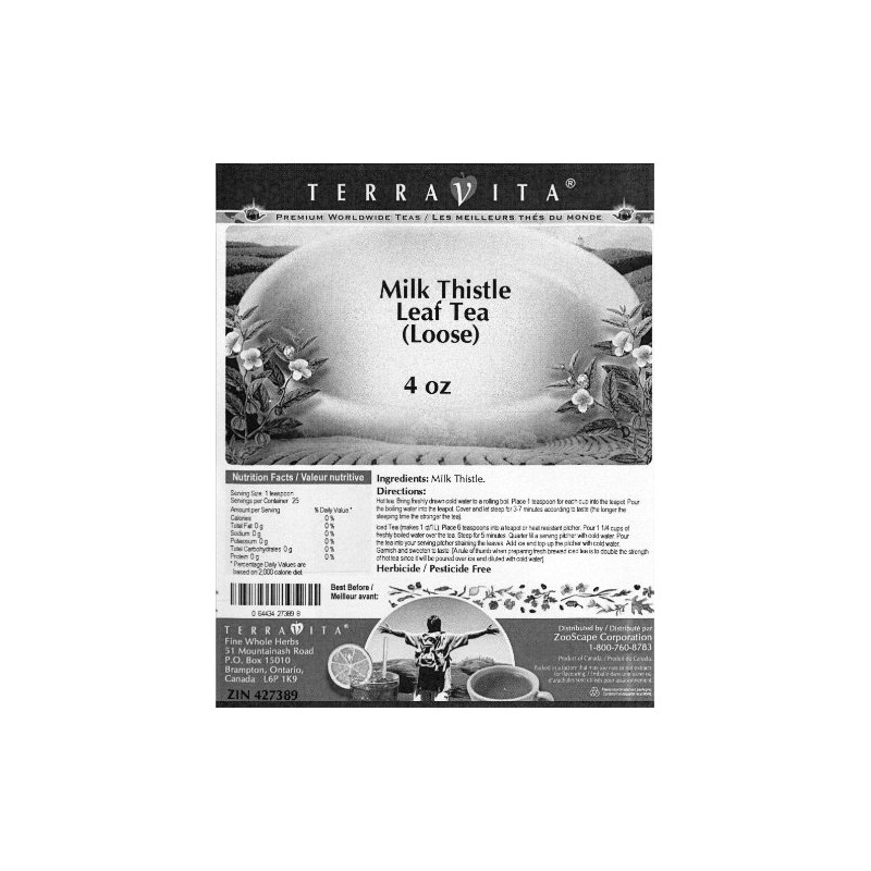Milk Thistle Herb Tea (Loose) (4 oz, ZIN: 427389)