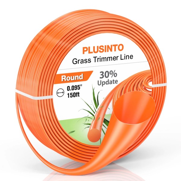 PLUSINTO String Trimmer Line .095", 150 Feet Weed Eater String,