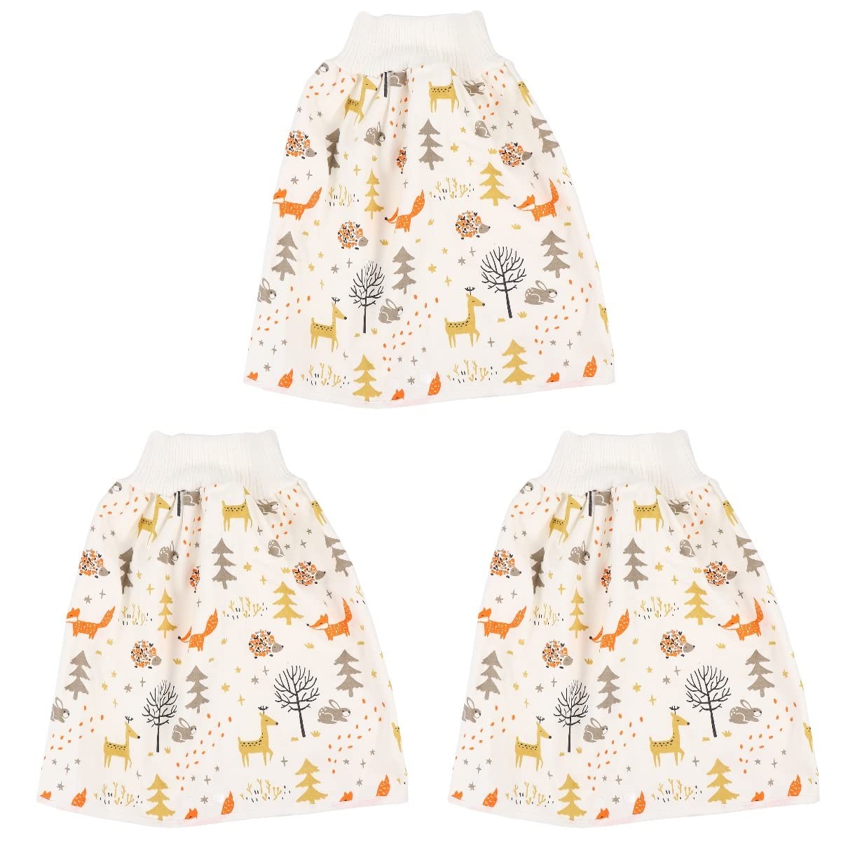 MooMoo Baby Training Pants Waterproof Cloth Diaper Skirts For Baby Boy And Girl Night Time Use Cedar 4 8y