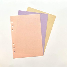 Raymei Fujii HAR487 Notebook Refill, Decona Tanto Paper, Plain, 3 Colors