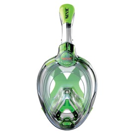 Seac Magica Snorkel Mask Full Face Mask Anti-Fog System with a Soft Mask Body, Dry Top Snorkel with Outlet Valve