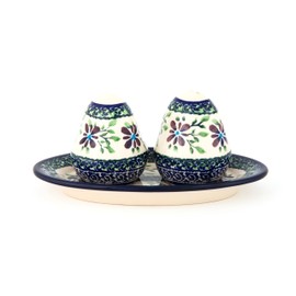 Original Bunzlauer Ceramic Salt and Pepper Shaker Set in Premium Decor DU121