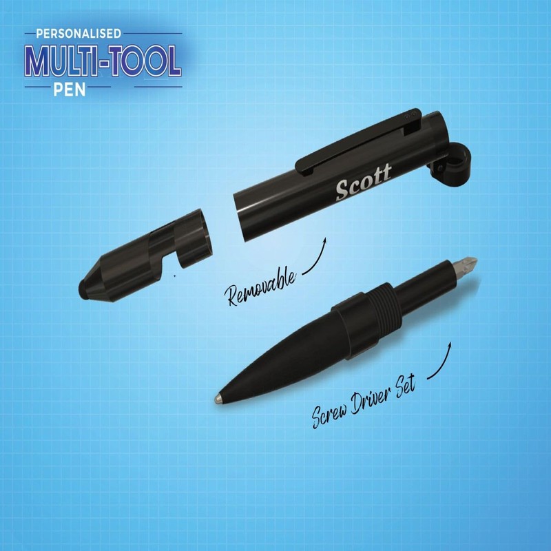 Multi-Tool Pen 7-in-1 Pocket Gadget Traditional Gift Boxed. Items Include,