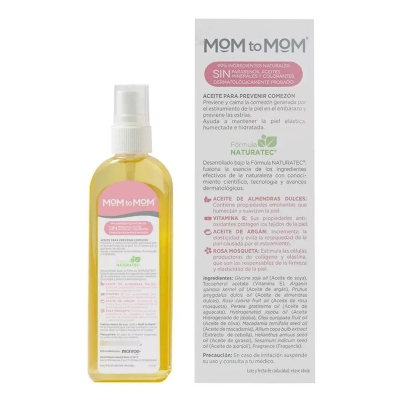 Mom to Mom Aceite Corporal Mom To Mom Humectante Embarazo