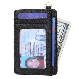 FEITH&FELLY Slim Minimalist Front Pocket Wallet RFID Blocking Credit Card Holder for Men & Women