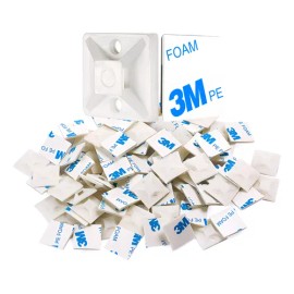 3m Bases Adherible Para Cincho Negro Blanco 40*40mm 200pcs Blanco