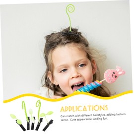 Gatuida 40pcs Plant Hair Clips Lightweight Bean Sprout Curly Grass Barrettes Adorable Plastic Hair Accessories for Birthday Costume Use