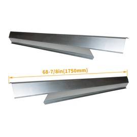 KUAFU Slip-on Rocker Panels Pair Compatible with Ford Focus 4 Door 2008 2009 2010 2011 Replacement for 2450842E 0401140L 0401140R Silver Steel Left & Right Side