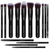 SHANY Makeup Brushes - Black Bombshell - 14-Piece Brush Set
