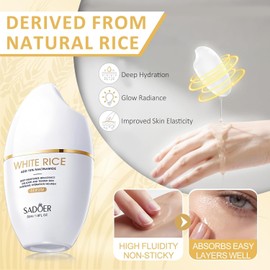 Sadour Rice Niacinamide Skincare Set - 6-Piece Firm Kit with Cleanser Toner Lotion Eye Cream Face and Serum Daily Facial Care / 사도어 라이스 나이아신아마이드 스킨케어 세트 - 클렌저 토너 로션 아이 크림 페이스 및 세럼이 포함된 6피스 펌 키트 데일리 페이셜 케어