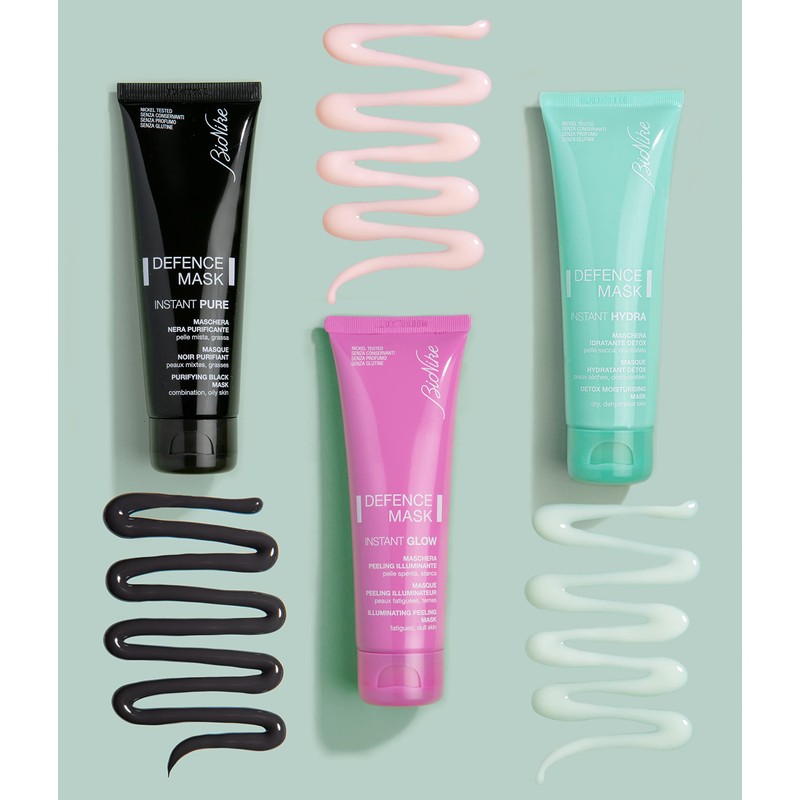 BioNike Defence Mask Instant Glow, Aufhellende Peeling-Maske, mit Glykolsäure und