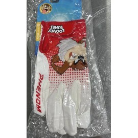 Phenom Elite Looney Tunes - Taz - Football Gloves Vapor Stick *BRAND NEW* - Youth Medium