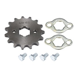 Motoforti 420 15T 20mm Motorcycle Front Engine Sprocket for Honda 50cc 70cc 90cc 110cc 125cc Dirt Pit Bike Mini Bike ATV