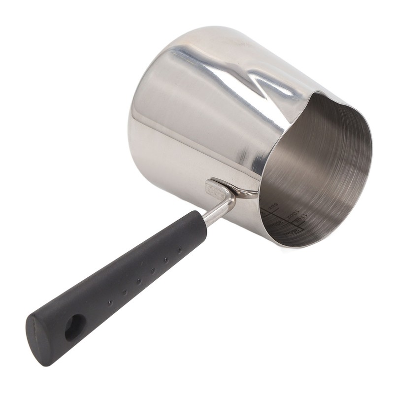 Coffee Milk Frothing Pitcher Cup 304 Stainless Steel Long Handle