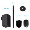 BVL BVL Toilet Brush and Holder Black Toilet Bowl Brush