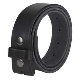 Gelante Genuine Full Grain Leather Belt Strap without Belt Buckle 30-G2016-BK-2XL