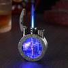 Laicengo Vintage Steampunk Trench Lighter, Jet Torch Lighter, Butane Refillable