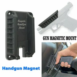 Unbranded Magnetic Gun Mount  for Vehicle Home Office Magnet Firearm Accessories Black new