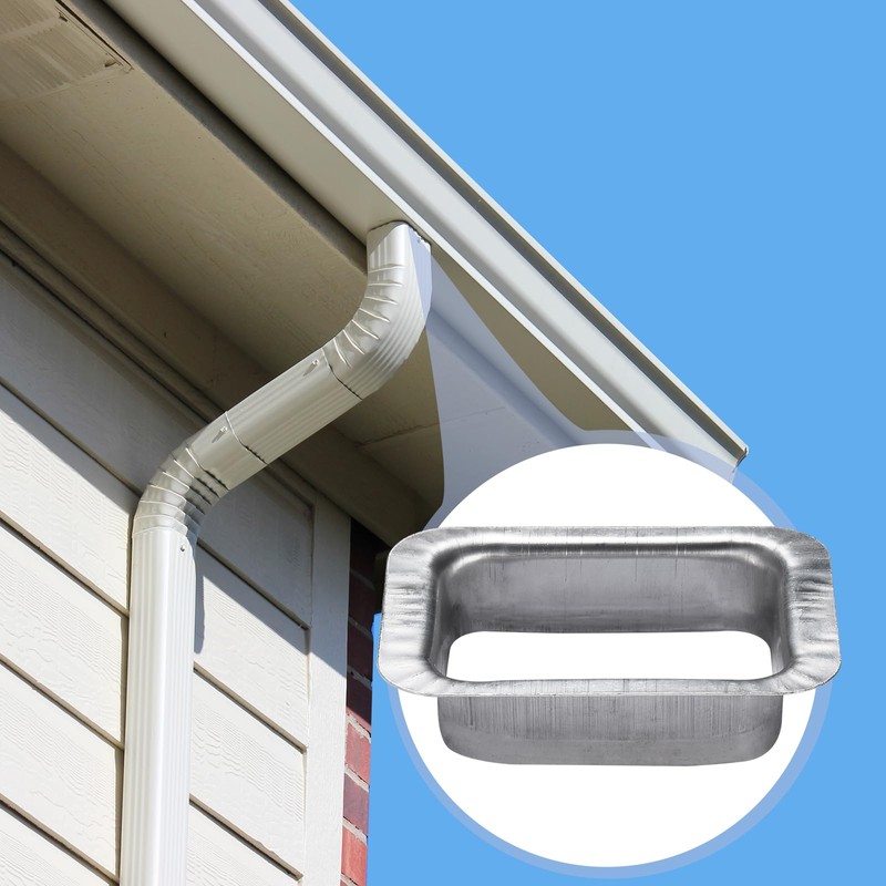 VYH 2" x 3" Rain Gutter Downspout Drop Outlet Aluminum