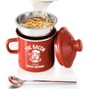 PGYARD Mini Bacon Grease Saver With Strainer - 15OZ Enamel