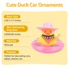 wonuu Car Rubber Duck Party Decoration, Sparkly Glitter Space cowboy