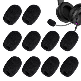 Microphone Sponge Windshield Microphone 10-Piece Set 4 Sizes Windproof Anti-Noise Anti-Howling Noise Removal Pro-Spec Small Diameter Microphone/Earphone Microphone Compatible Headset Microphone Dust