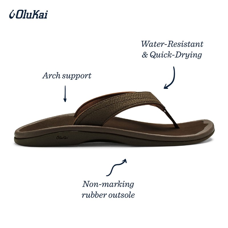 OLUKAI Women's Dark Java/Dark Java Ohana 9 B(M) US