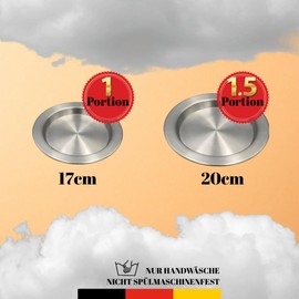 TYA I Künefe Plate Set for Künefe Kadayif Dough Threads - Künefe Tabagi, Shape, Künefe Tepsisi Made of Aluminium (Set of 4, 17 cm)